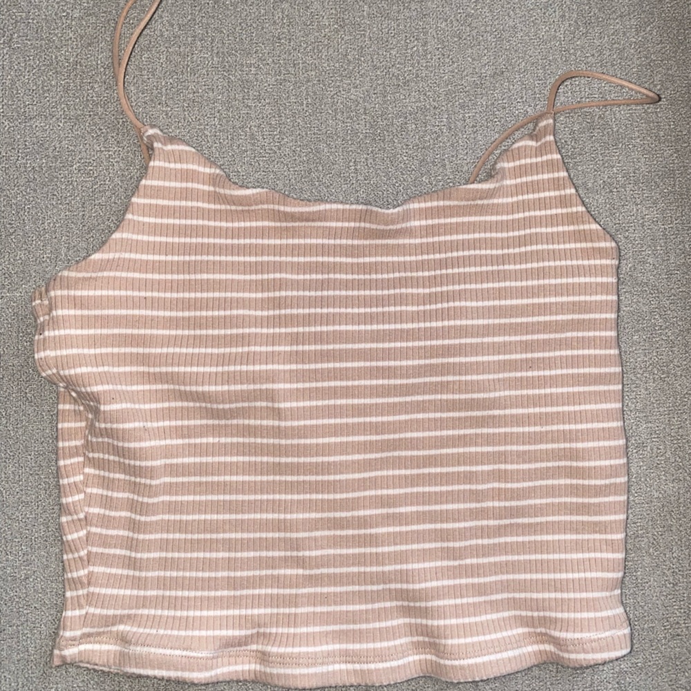 Garage Striped crop top